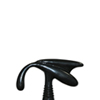 Zwarte prostaat dildo
