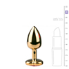 Metalen buttplug met roze hartje