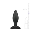 Medium Zwarte Siliconen Buttplug