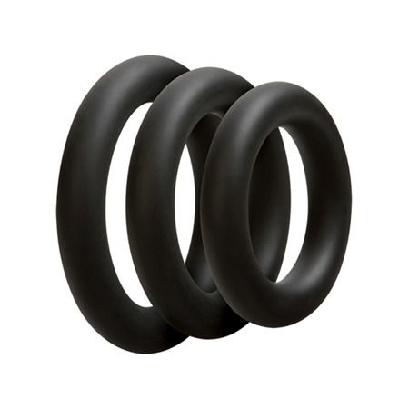 Driedelige cockring set - Dik - Zwart