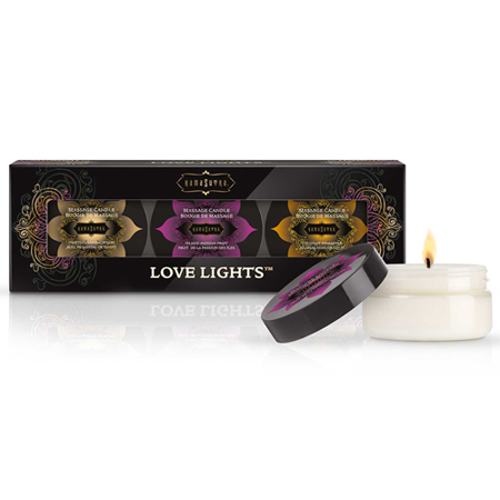 Kamasutra Love Liqhts - Setje Massagekaarsen