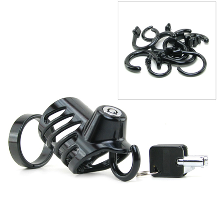 PA-5000 Kuisheidskooi met Piercing -  Zwart