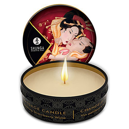 Shunga - Massagekaars Sparkling Strawberry/Romance 30ml