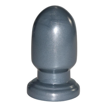 Ronde brede dildo grijs