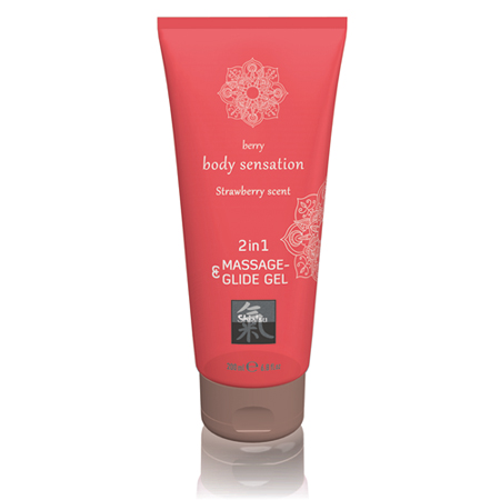 Massage- & Glide Gel 2 in 1 - Aardbei