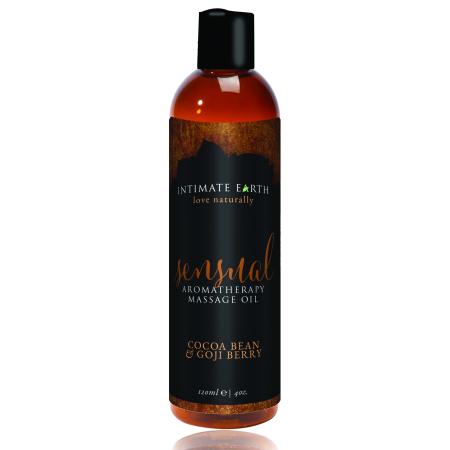 Intimate Earth - Sensual Massageolie  Cacaoboon En Goji Bes - 120 ml