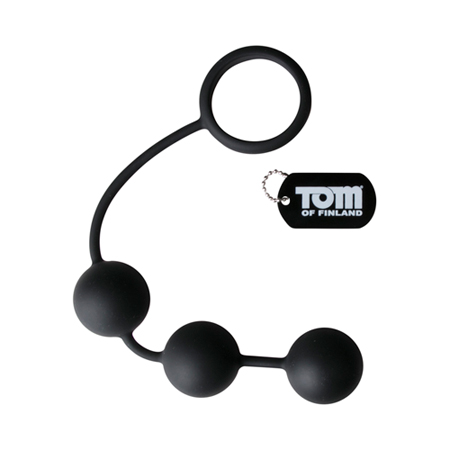 Tom Of Finland Siliconen Penisring met 3 zware Balletjes