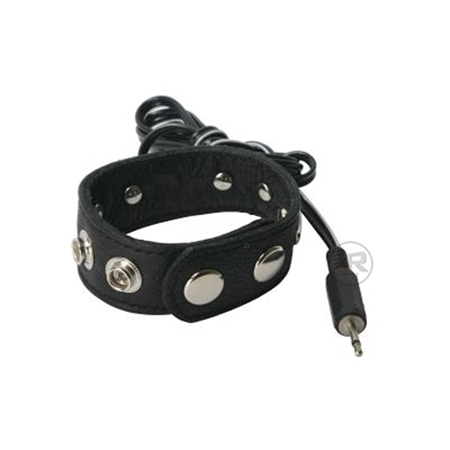 C&B - Leren Cockring Voor Electrosex