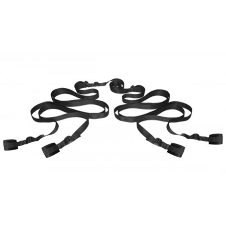 XR Brands - Hold Me Bed Bondage Set - Zwart