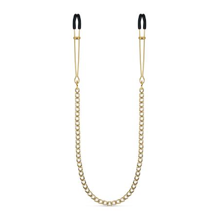 Gouden Tepelklemmen met Ketting