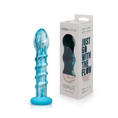 Gildo - Ocean Wave Glazen Dildo