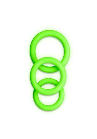 Cockringset 3-delig - Glow in the Dark - Neon Groen