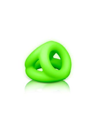 Cockring en balriem - Glow in the Dark - Neon groen
