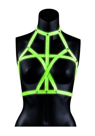 BH Harnas Glow in the Dark - Neon Groen/Zwart 