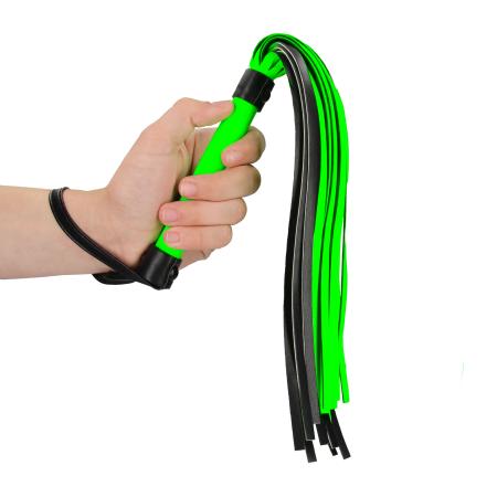 Flogger - Glow in the Dark - Neon Groen/Zwart