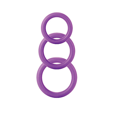 Paarse Twiddle Rings in 3 maten
