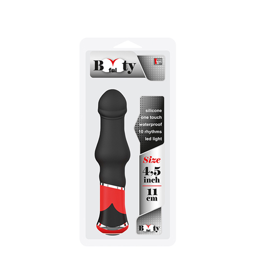 Vibrerende Buttplug - Zwart/Rood
