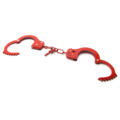 Metal Handcuffs Red