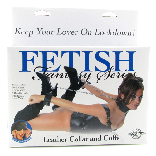 Leather Collar and Cuffs