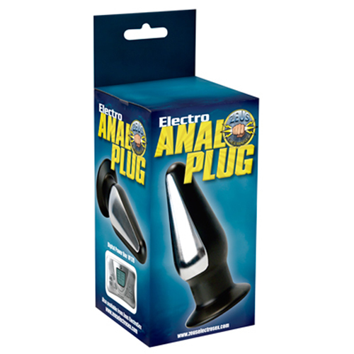 Electrosex Grote Buttplug - Zwart/Zilver
