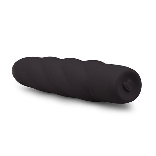 Zwarte siliconen vibrator