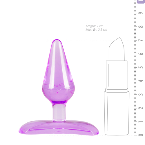 Paarse mini buttplug