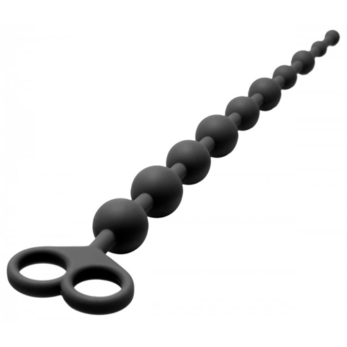 Siliconen Anaal Kralen - Zwart