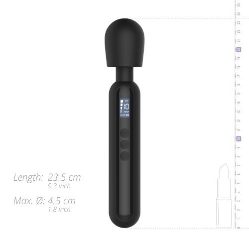 BLAQ - Digitale Wand Vibrator - Zwart 
